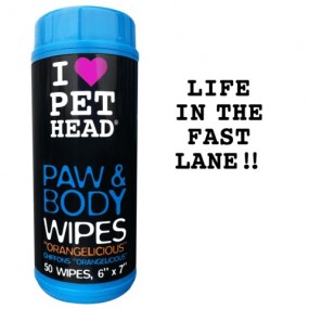Lingettes parfumée Pet Head PAW AND BODY WIPES