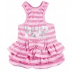 Robe Tee Shirt Rose Rayé "TOP MODEL" 