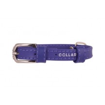 Collier en cuir CollaR Violet Glamour 12mm    