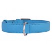 Collier en cuir CollaR Bleu Glamour  35mm