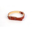 Collier en cuir 14 mm Marron