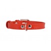 Collier en cuir CollaR Rouge Glamour 15 mm    