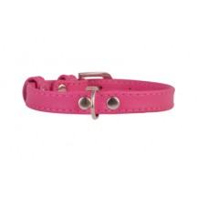 Collier en cuir CollaR Rose Glamour 15 mm    