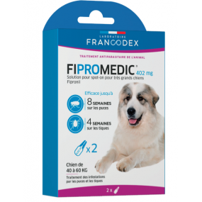 Pipettes Fipromedic Duo 402mg pour très grands chiens x2