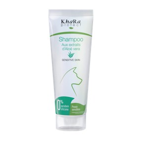 Shampooing peau sensible aux extraits d'Aloe Vera Khara