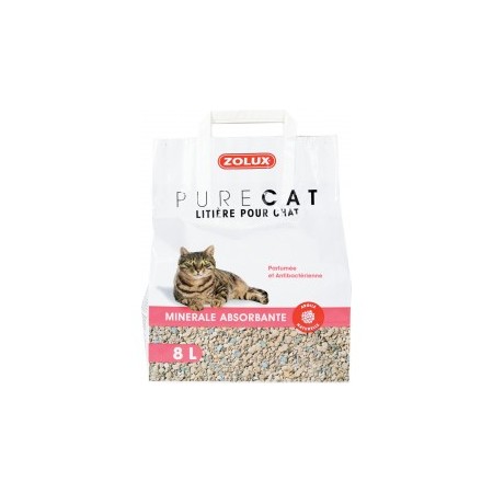 Litière Pure Cat minérale absorbante 8L