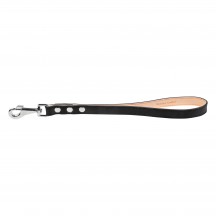 Laisse cuir noir 39 Cm