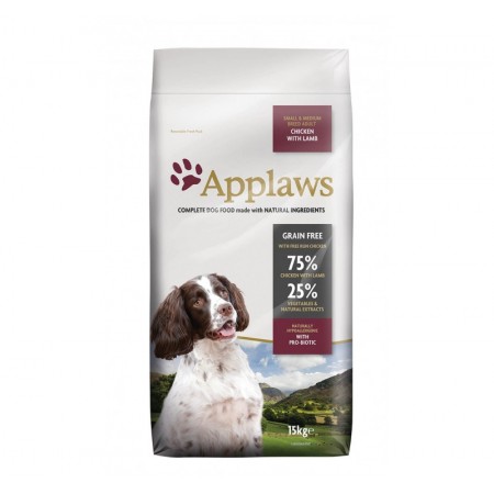 APPLAWS Adulte Small/Medium Poulet et Agneau Grain Free 2kg 