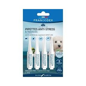 Pipettes anti stress et repulsives chiot /petit chien 