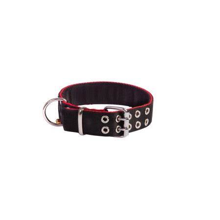 COLLIER BULL  NOIR 4 cm