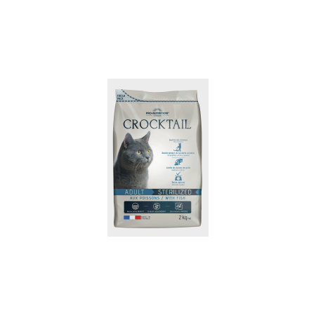 CROCKTAIL ADULTE STERILISE POISSON 2KG 