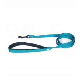 Laisse Nylon Confort 1M / 25 mm Turquoise 