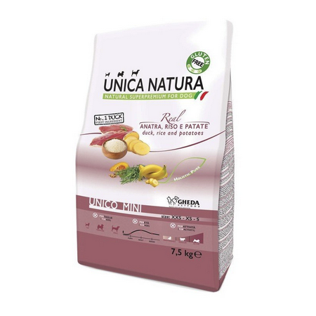 Gheda Unica Natura Canard Mini 7,5 kg Tout Ages