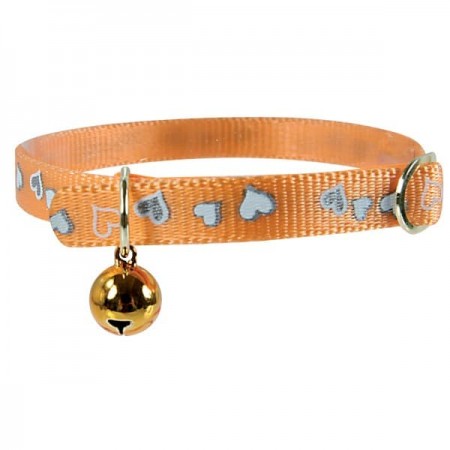 Collier Chat Coeur ORANGE