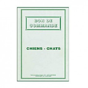 Carnet "Bon de commande" chiens et chats