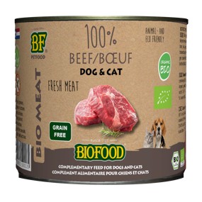 Boite BIOMEAT à la viande de boeuf 200 grs