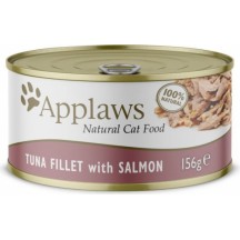 Applaws Boite de Filet de thon et Saumon 70 grs 