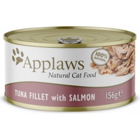 Applaws Boite de Filet de thon et Saumon 70 grs 