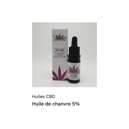 Huile de CBD pour chiens et chats 5% neutre