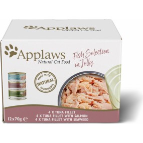 Applaws Boite en Gelée Multipack Poisson 12x 70g