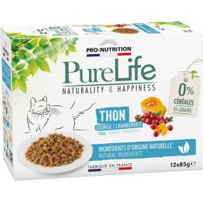 Pâtée pour chat PURE LIFE aux Thon 12 x 85gr 