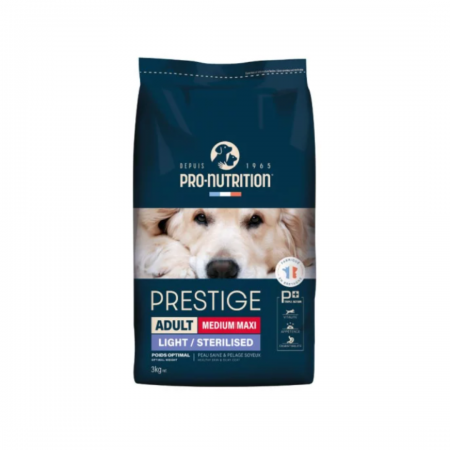 PRESTIGE ADULTE LIGHT/ STERILISE PRO NUTRITION NOUVELLE FORMULE 15KG