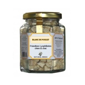 Topper NATURAL BREED lyophilisé - blanc de poulet 