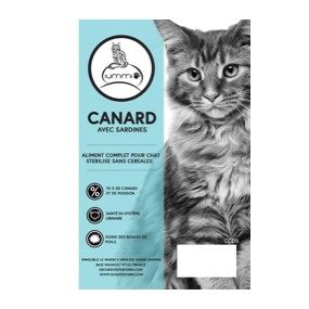 Croquette chat IUMMI Canard avec sardine 5 kg