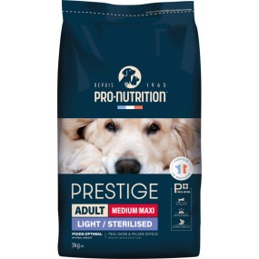 PRESTIGE ADULTE LIGHT/ STERILISE PRO NUTRITION NOUVELLE FORMULE 3KG
