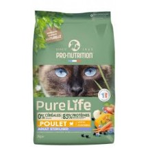 PURE LIFE CHAT ADULTE STERILISE POULET 2KG 