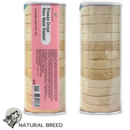 Viande crue lyophilisée - Lapin 70g