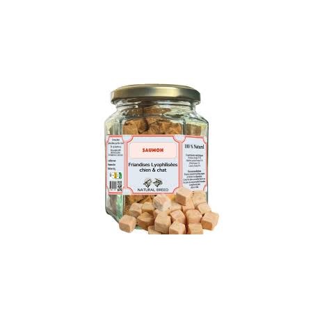 Topper NATURAL BREED lyophilisé Saumon - Chat&Chien