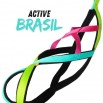 Harnais de Traîneau "Active Sled" Brasil Taille L tri color bleu/vert /rose