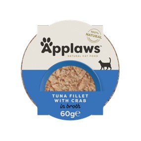 Applaws Pots Filet de thon et crabe 60gr