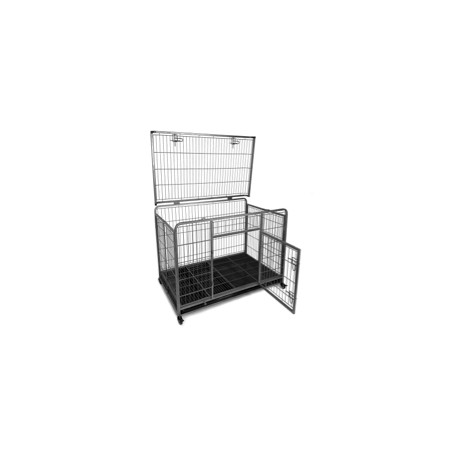 Cage pour chien en tube pliable et robuste T36