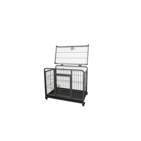 Cage pour chien en tube pliable et robuste T48