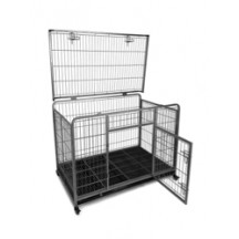 Cage pour chien en tube pliable et robuste caillboti T42 mesh