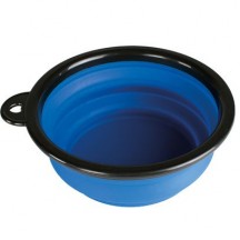 Gamelle silicone souple Bleue 350 ml