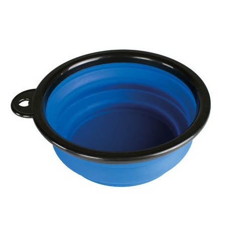 Gamelle silicone souple Bleue 350 ml