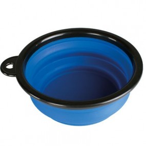 Gamelle silicone souple Bleue 350 ml