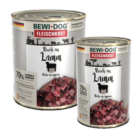 BEWI DOG® - Pâtée Riche en AGNEAU 800gr