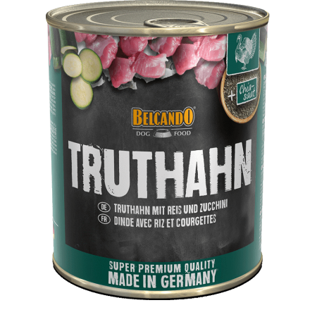 BELCANDO® - Pâtée Dinde avec Riz & Courgettes 800gr