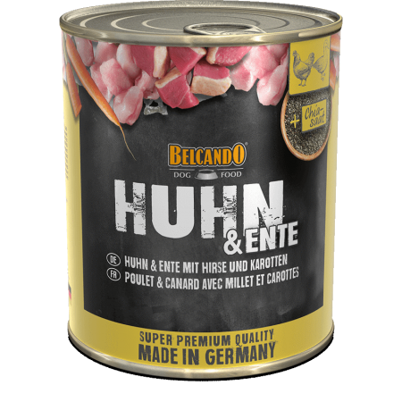 BELCANDO® - Pâtée Poulet & Canard avec Millet & Carottes 800gr