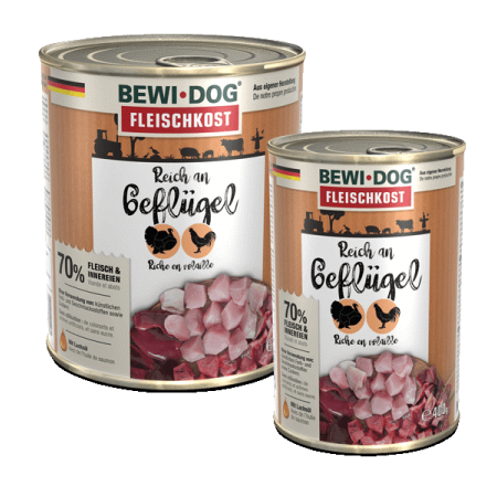 BEWI DOG® - Pâtée Riche en volaille 800gr