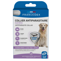 Collier Antiparasitaire Icaridine 70 cm noir