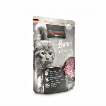 Pochon LEONARDO  Agneau + Canneberges 85gr