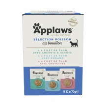 Applaws Sachets fraicheurs en Gelée Multipack Poisson 12x 70g