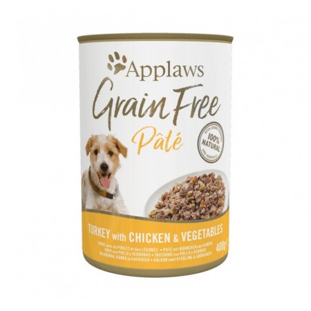 Boite Applaws Grain Free Dinde , poulet et légumes Legumes 